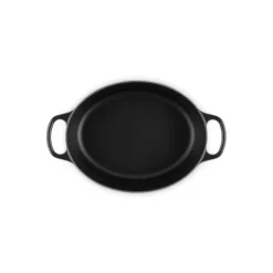 LE CREUSET Cocotte en Fonte Ovale 31 cm Noir mat Signature* Cocotte En Fonte