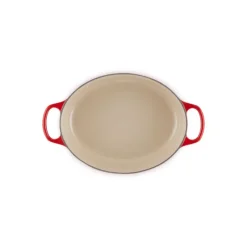 LE CREUSET Cocotte en Fonte Ovale Basse 27 cm Cerise Signature* Cocotte En Fonte