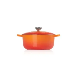 LE CREUSET Cocotte en fonte Ronde 26 cm Volcanique Signature* Cocotte En Fonte