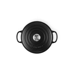 LE CREUSET Cocotte en fonte Ronde 28 cm Noir mat Signature* Cocotte En Fonte