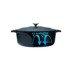 CHASSEUR Cocotte en Fonte Ronde 24 cm Noir Mat* Cocotte En Fonte