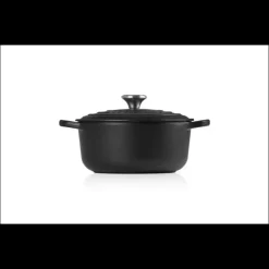LE CREUSET Cocotte en fonte Ronde 20 cm Noir mat Signature* Cocotte En Fonte