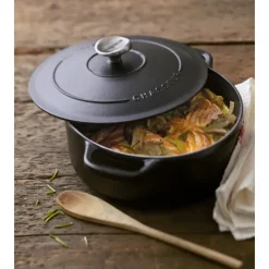 CHASSEUR Cocotte en Fonte Ronde 26 cm Noir Mat* Cocotte En Fonte