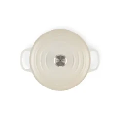 LE CREUSET Cocotte en fonte Ronde 22 cm Meringue Signature* Cocotte En Fonte