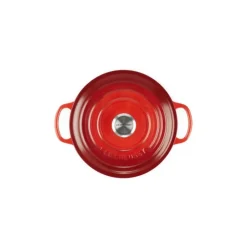 LE CREUSET Cocotte en fonte Ronde 22 cm Cerise Signature* Cocotte En Fonte