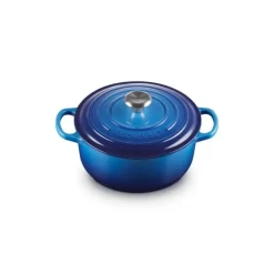 LE CREUSET Cocotte en Fonte Ronde 20 cm Azur Signature* Cocotte En Fonte