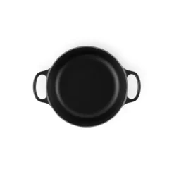 LE CREUSET Cocotte en Fonte Ronde 30 cm Noir mat Signature* Cocotte En Fonte