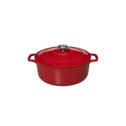 CHASSEUR Cocotte en Fonte Ronde 20 cm Rouge* Cocotte En Fonte