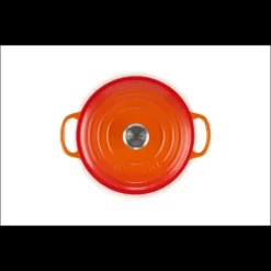 LE CREUSET Cocotte en Fonte Ronde 20 cm Volcanique Signature* Cocotte En Fonte