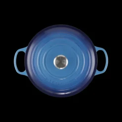 LE CREUSET Cocotte en Fonte Ronde 28 cm Signature Azur* Cocotte En Fonte