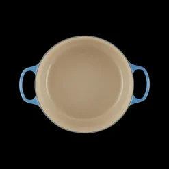 LE CREUSET Cocotte en Fonte Ronde 28 cm Signature Azur* Cocotte En Fonte
