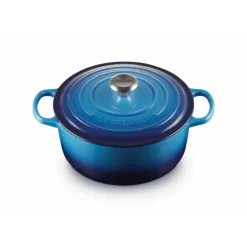 LE CREUSET Cocotte en fonte Ronde 24 cm Azur Signature* Cocotte En Fonte