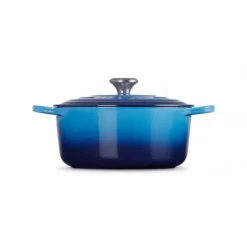 LE CREUSET Cocotte en fonte Ronde 24 cm Azur Signature* Cocotte En Fonte