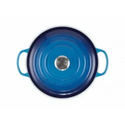 LE CREUSET Cocotte en fonte Ronde 24 cm Azur Signature* Cocotte En Fonte