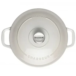 CHASSEUR Cocotte en Fonte Ronde 24 cm Macadamia* Cocotte En Fonte