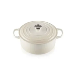 LE CREUSET Cocotte en fonte Ronde 24 cm Meringue Signature* Cocotte En Fonte