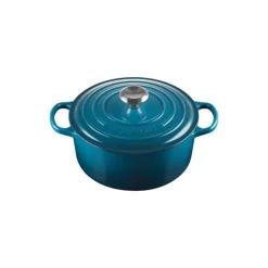 LE CREUSET Cocotte en fonte Ronde 24 cm Deep Teal Signature* Cocotte En Fonte