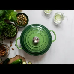 LE CREUSET Cocotte en Fonte Ronde 24 cm Bamboo Signature* Cocotte En Fonte