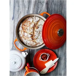 LE CREUSET Cocotte en fonte Ronde 28 cm Volcanique Signature* Cocotte En Fonte