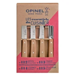 OPINEL Coffret 3 Couteaux de Cuisine et un Eplucheur Les Essentiels* Couteau D'office|Eplucheurs, Dénoyauteur