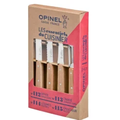 OPINEL Coffret 3 Couteaux de Cuisine et un Eplucheur Les Essentiels* Couteau D'office|Eplucheurs, Dénoyauteur