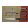 OPINEL Coffret 4 Couteaux de Table Anthracite Microdenté Bon Appétit +* Couverts