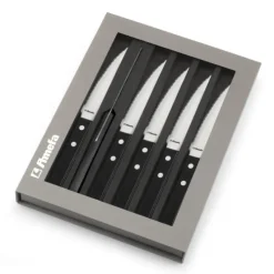 AMEFA Coffret 6 Couteaux Steak Pizza Noir 21,5 cm* Couverts