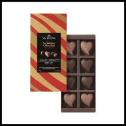 VALRHONA Coffret 8 Cœurs Fourrés Chocolat Noir et Lait 75 g* Chocolats À Offrir|Confiserie