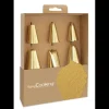 SCRAPCOOKING Coffret 6 Douilles Pâtissières Inox Dorées* Douilles Pâtisserie