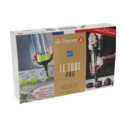 DE BUYER Coffret Le Tube Pro Piston à Pâtisserie + Recharges et Douilles* Ustensiles Pâtisserie