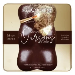 SCRAPCOOKING Coffret Oursons Gold Edition limitée* Moules À Chocolat
