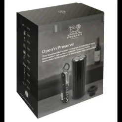 PEUGEOT Coffret Pompe à Vin Electrique ABS + Tire-Bouchon Clavelin* Accessoires Vin