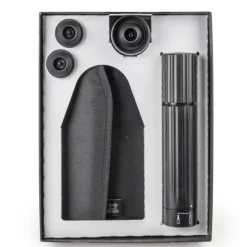 PEUGEOT Coffret Pompe à Vin et Champagne Double Manuelle ABS + Rafraichisseur Frizz Noir* Accessoires Vin