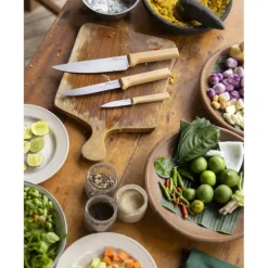 OPINEL Coffret Trio Couteaux de Cuisine Parallèle* Couteau De Chef|Couteau D'office