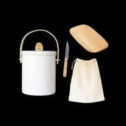 PEBBLY Coffret Zéro Déchet 4 pièces* Planches À Découper|Sac En Tissu