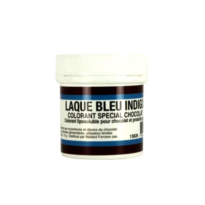 MALLARD FERRIERE Colorant alimentaire Bleu Indigo E132 Poudre Liposoluble 15g* Colorants Alimentaires