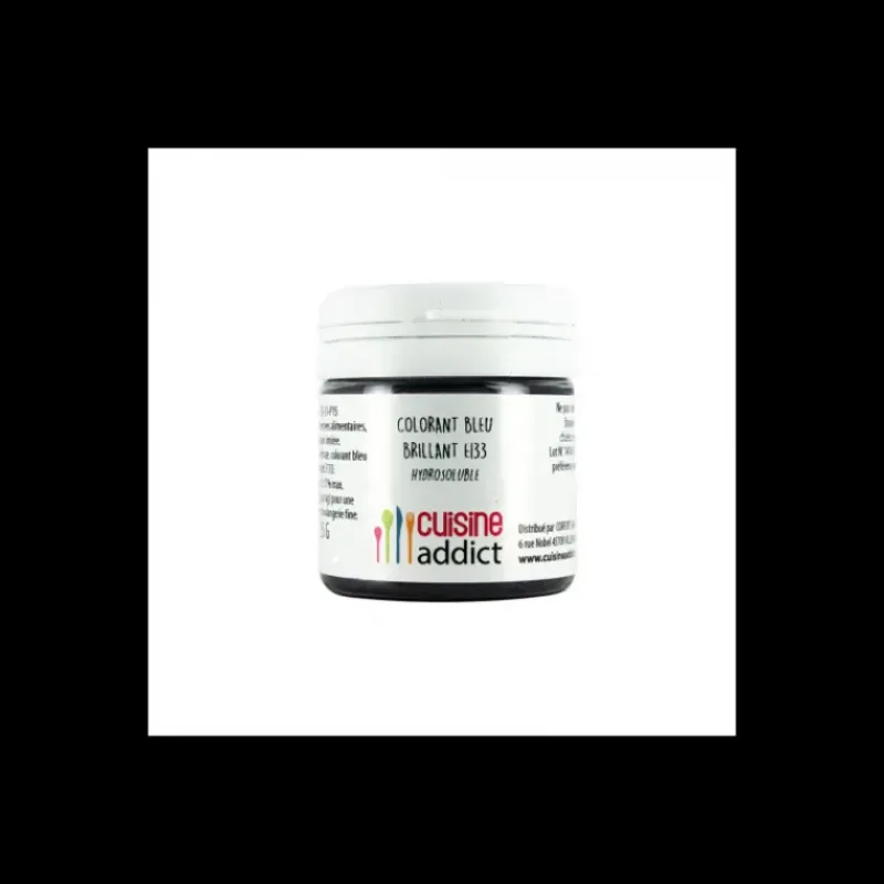 CUISINEADDICT Colorant Alimentaire Bleu Brillant E133 25 g Poudre Hydrosoluble* Colorants Alimentaires