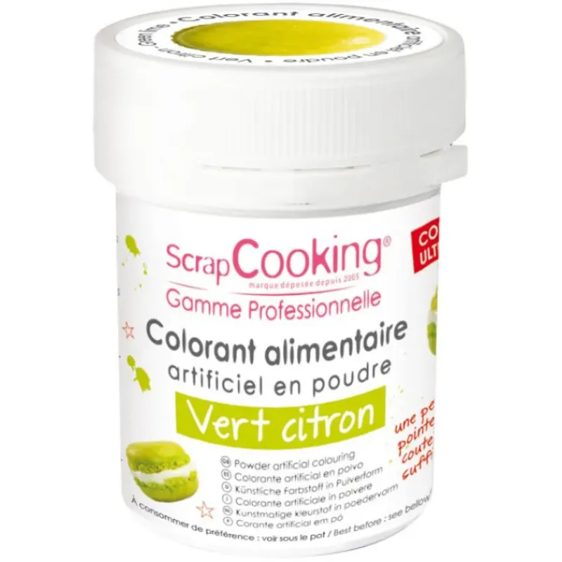 SCRAPCOOKING Colorant Alimentaire en Poudre Vert Clair 5g* Colorants Alimentaires