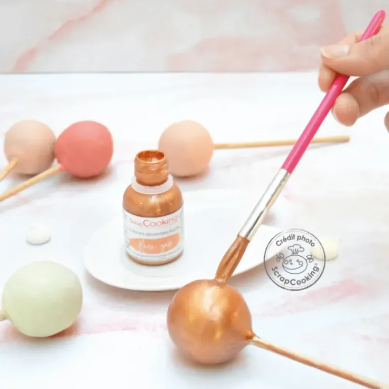 SCRAPCOOKING Colorant Alimentaire Liquide Or Rose 20 g* Colorants Alimentaires