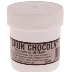 MALLARD FERRIERE Colorant alimentaire Marron Brun Chocolat E102/E129/E151 Poudre Hydrosoluble 20g* Colorants Alimentaires