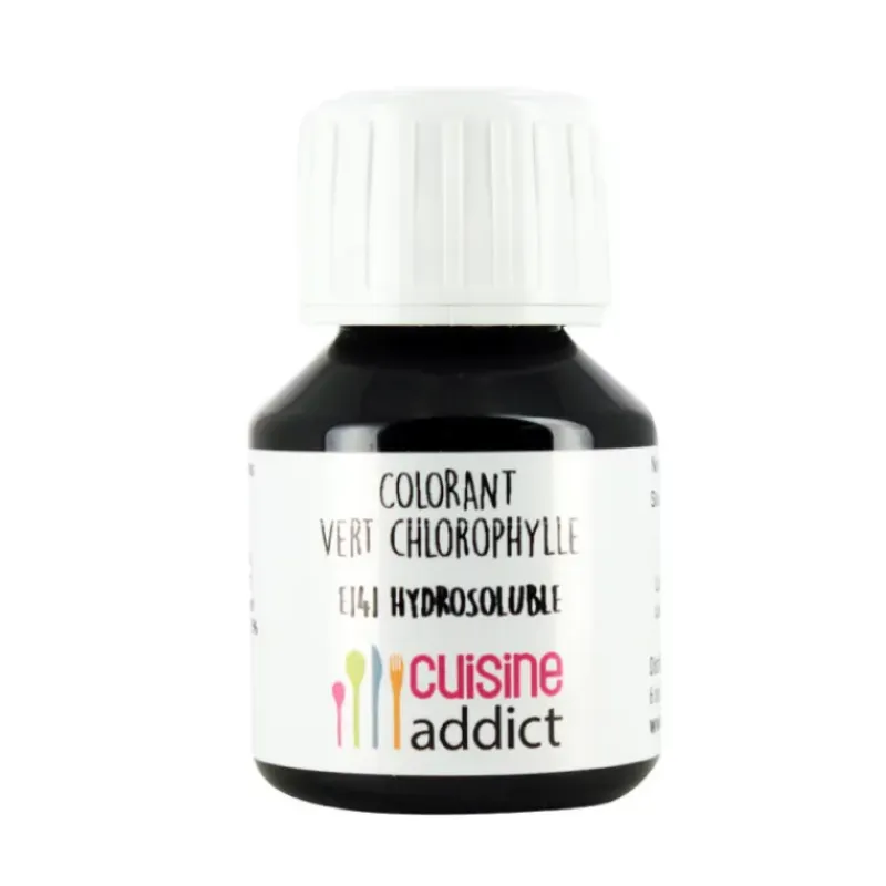 CUISINEADDICT Colorant Alimentaire Naturel Vert Chlorophylle E141 Liquide 58 ml* Colorants Alimentaires