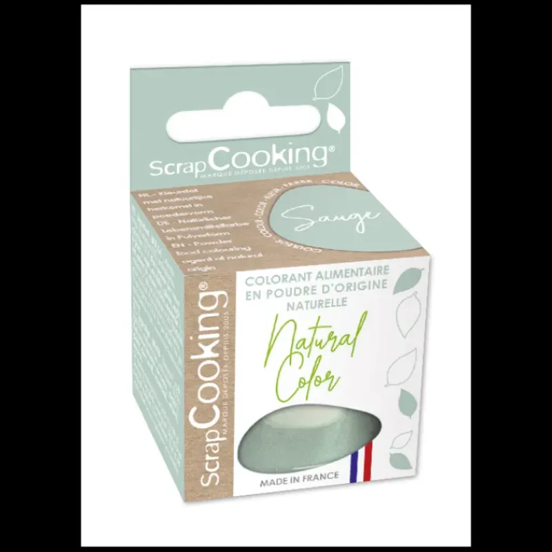 SCRAPCOOKING Colorant Alimentaire Naturel Vert Sauge 10 g* Colorants Alimentaires
