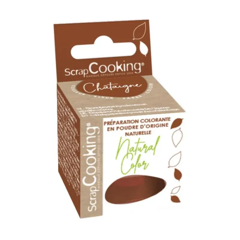 SCRAPCOOKING Colorant Alimentaire Naturel en Poudre Marron 10g* Colorants Alimentaires