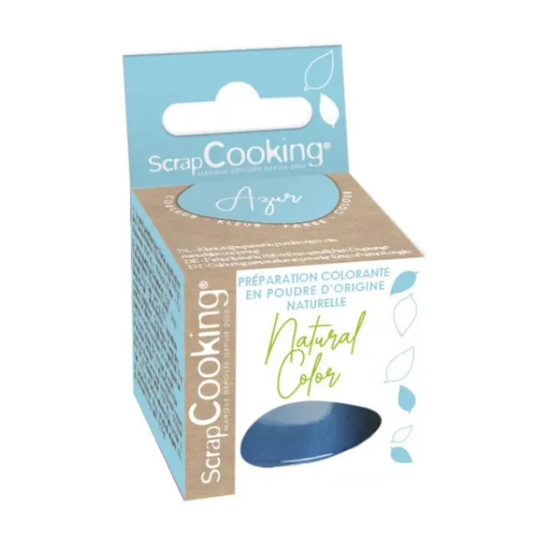 SCRAPCOOKING Colorant Alimentaire Naturel en Poudre Bleu 5g* Colorants Alimentaires
