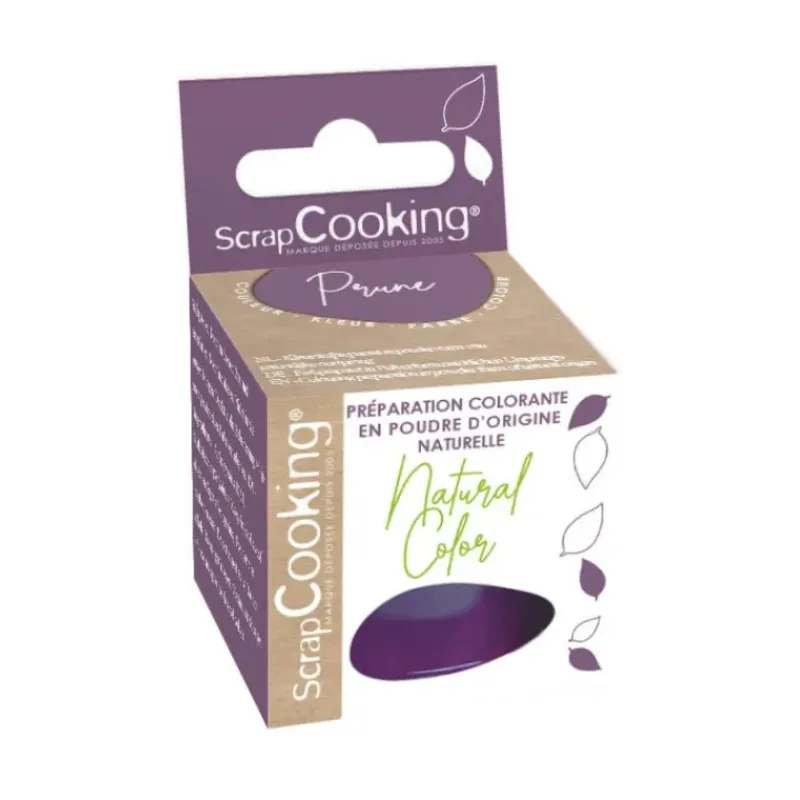 SCRAPCOOKING Colorant Alimentaire Naturel en Poudre Violet 10g* Colorants Alimentaires