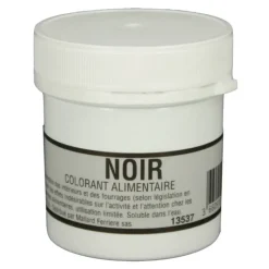 MALLARD FERRIERE Colorant alimentaire Noir Charbon E153 Poudre Hydrosoluble 15g* Colorants Alimentaires