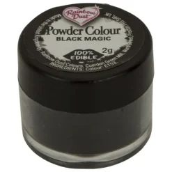 RAINBOW DUST Colorant Alimentaire Noir en Poudre Black Magic 2 g* Colorants Alimentaires