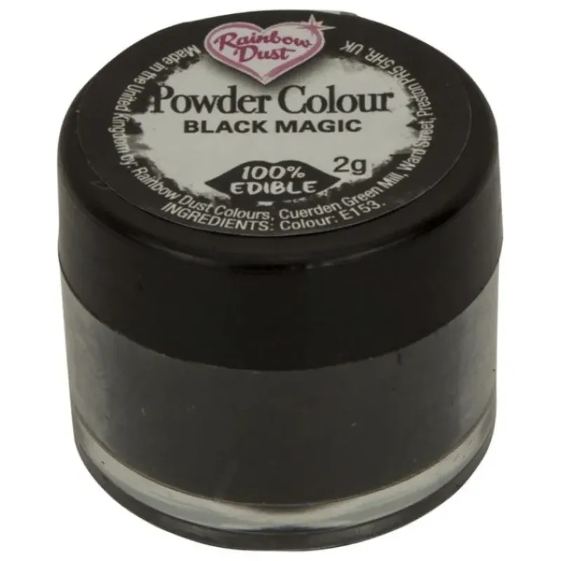 RAINBOW DUST Colorant Alimentaire Noir en Poudre Black Magic 2 g* Colorants Alimentaires