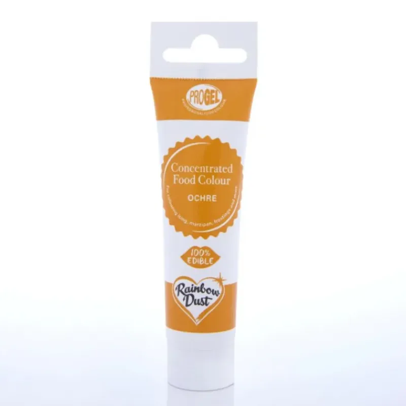 RAINBOW DUST Colorant Alimentaire ProGel Ocre 25g* Colorants Alimentaires
