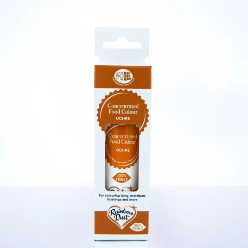 RAINBOW DUST Colorant Alimentaire ProGel Ocre 25g* Colorants Alimentaires